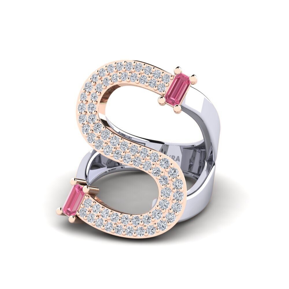 Weiss & Rotgold 585 Rosa Saphir SYLVIE Ringe Martox - S