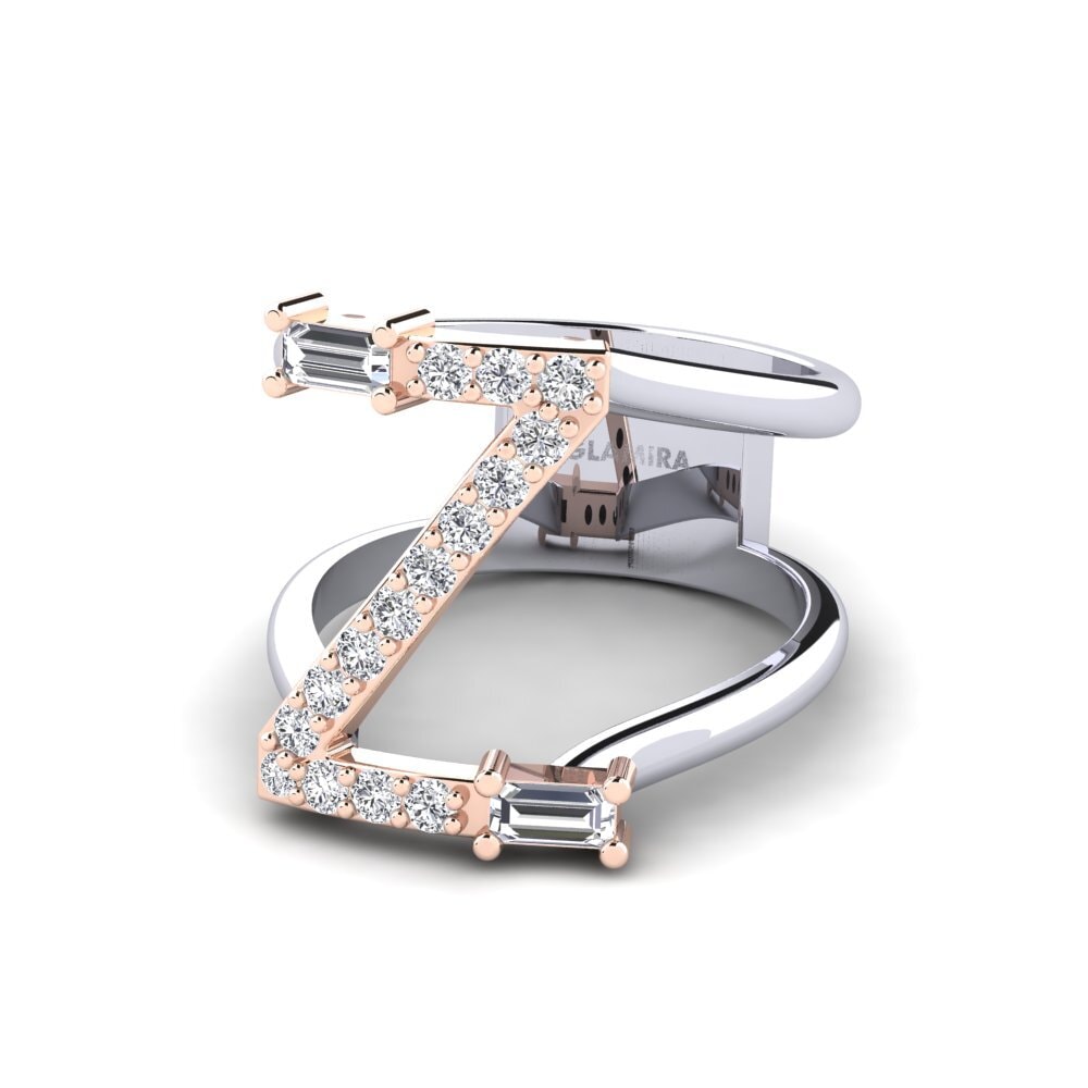 Weiss & Rotgold 375 SYLVIE Ringe Martox - Z