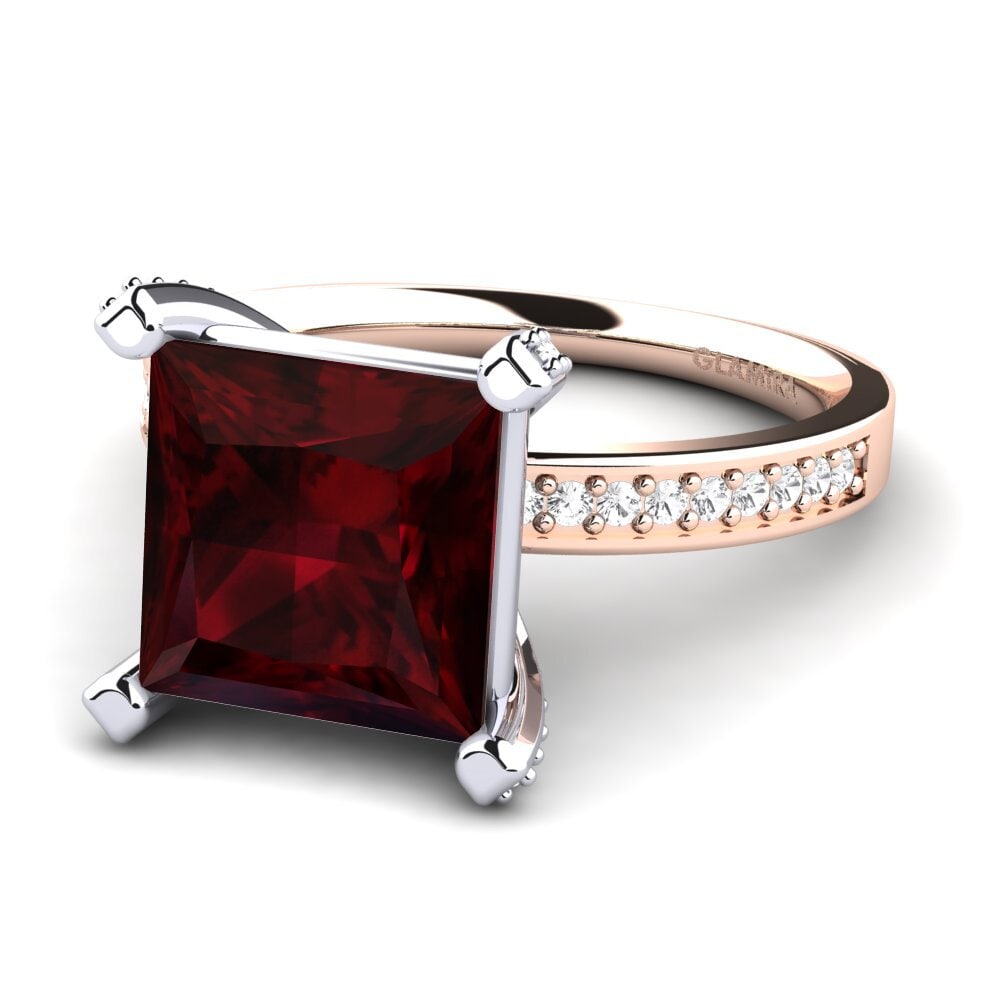 18ct Rose & White Gold Ring Martoya