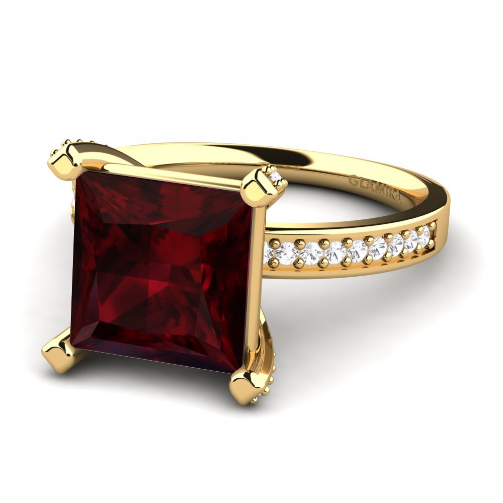 18k Oro Amarillo Anillo Martoya