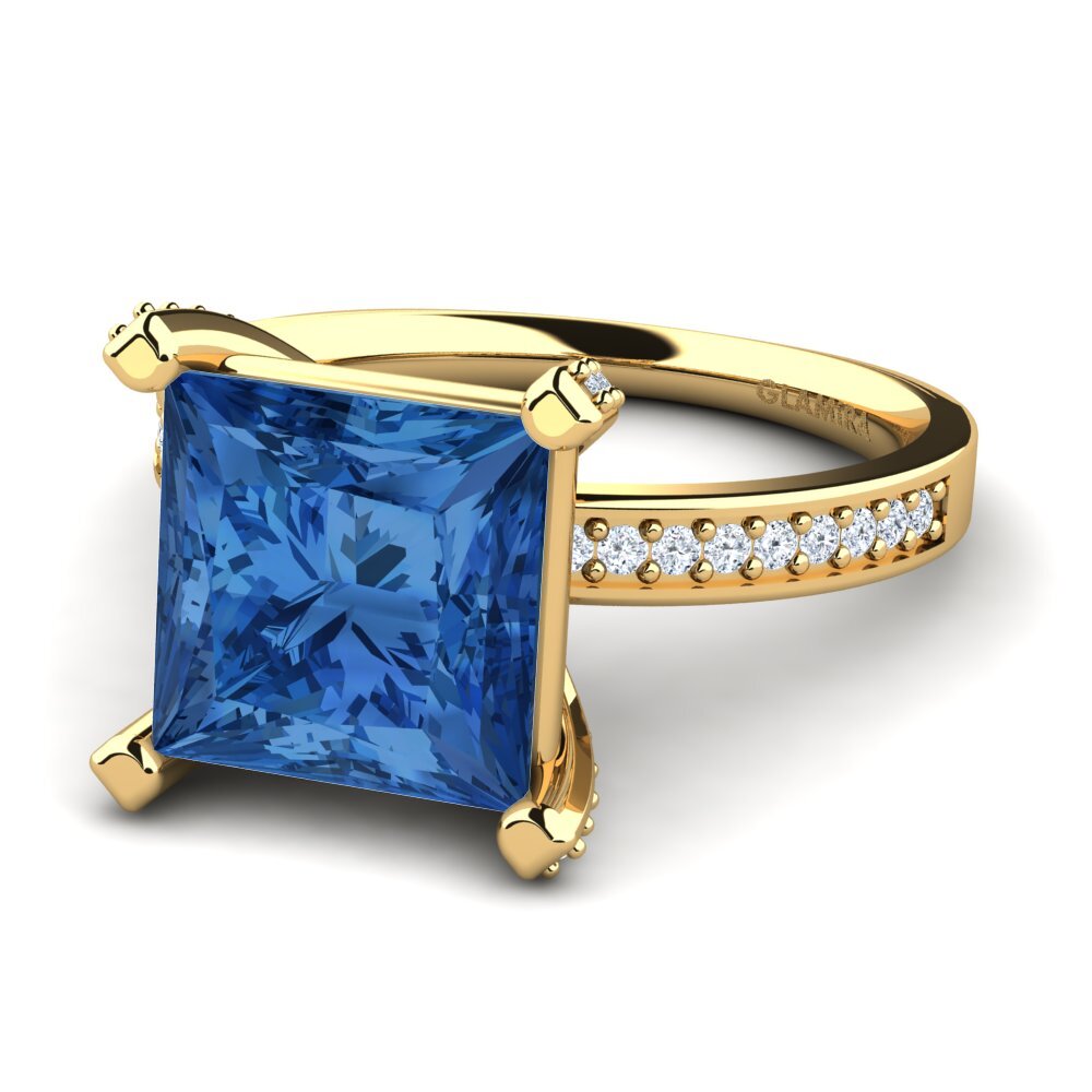 Dark Blue Zirconia Ring Martoya