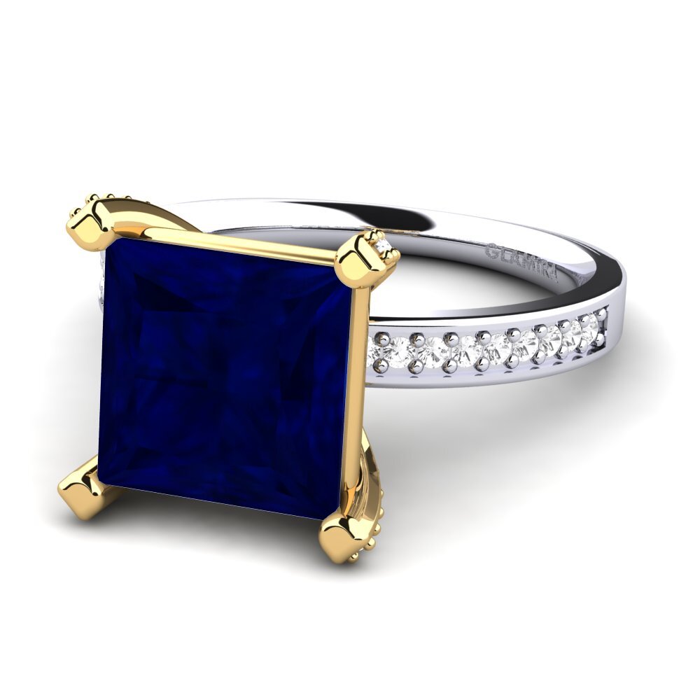 14k Oro Blanco / Amarillo Anillo Martoya