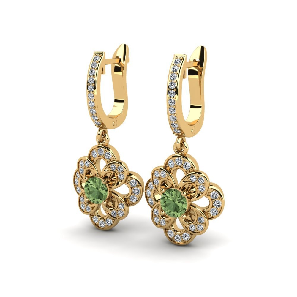 Green Sapphire Women's Earring Marusya