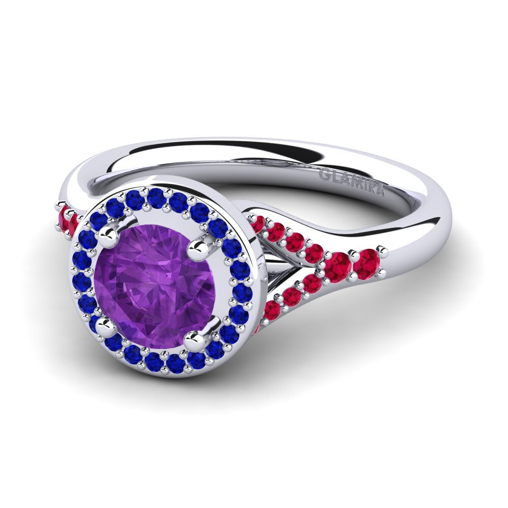 Amethyst Engagement Ring Marvina