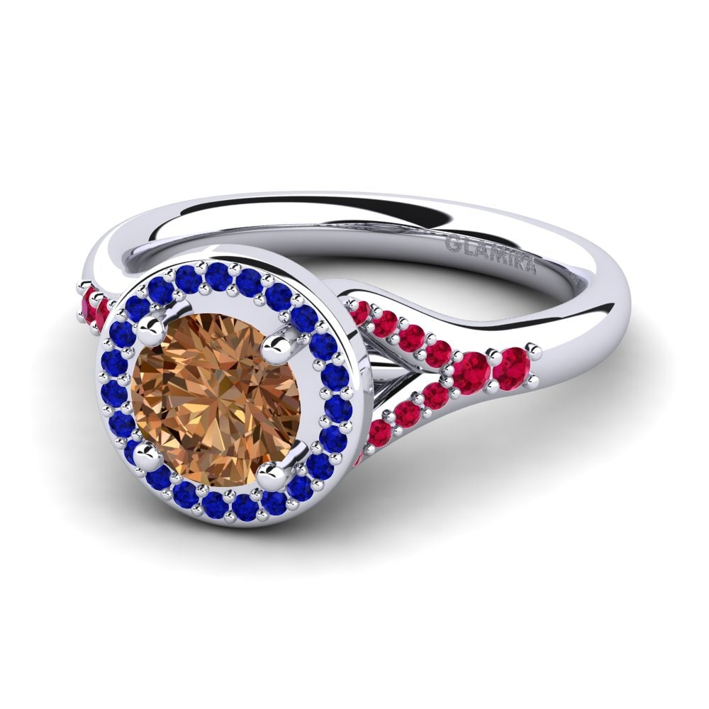 Brown Diamond Engagement Ring Marvina