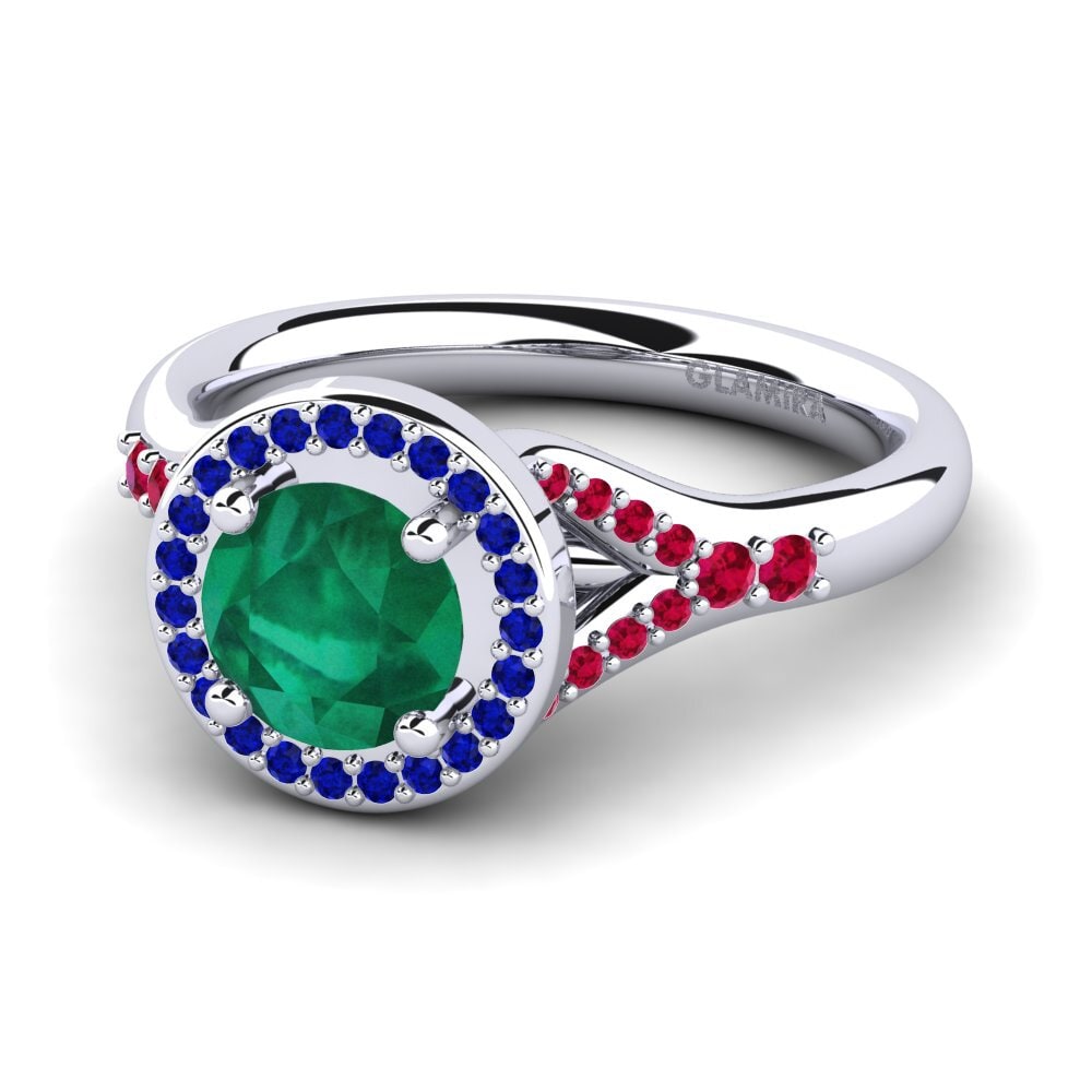 Emerald Engagement Ring Marvina
