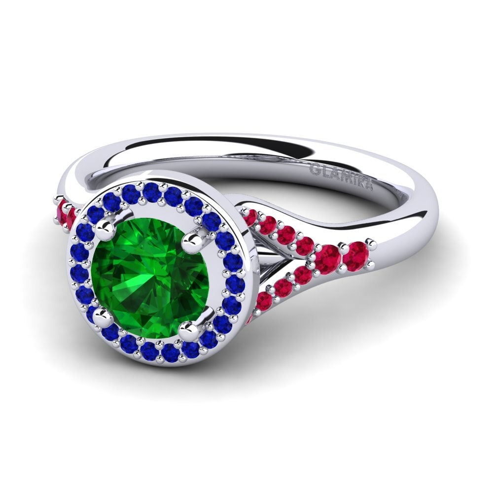 Tsavorita Anillo de compromiso Marvina