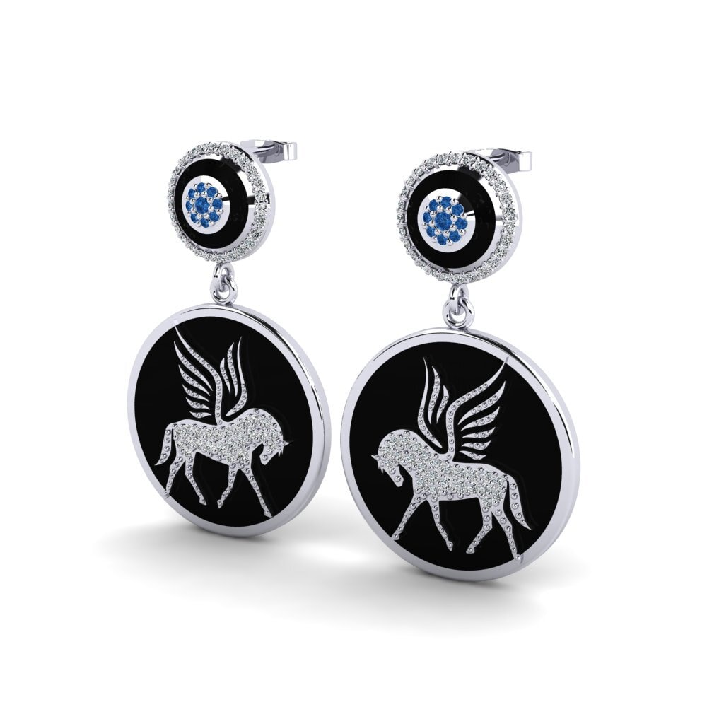 Dark Blue Zirconia Earring Maryann
