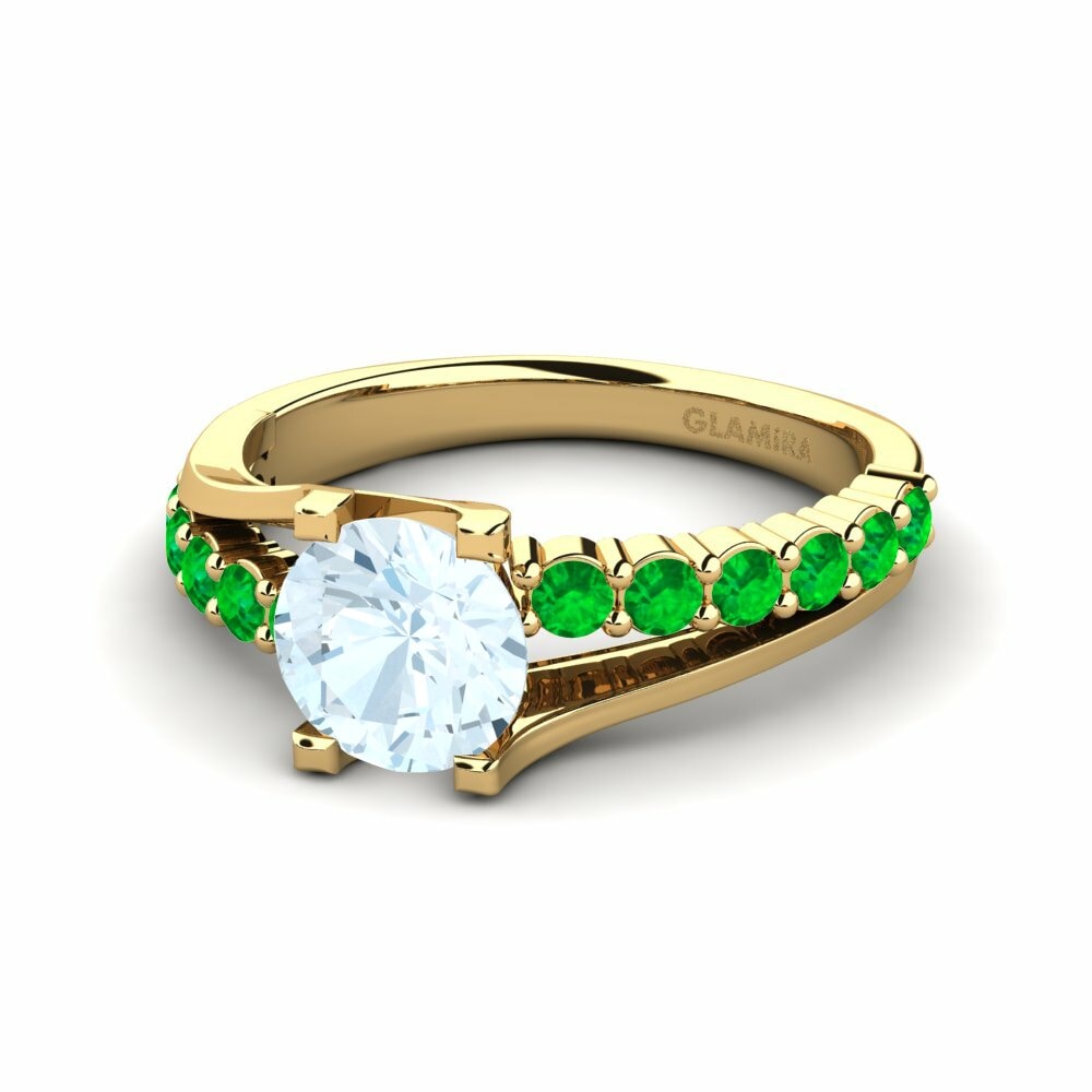 Aguamarina Anillo de compromiso Maryellen