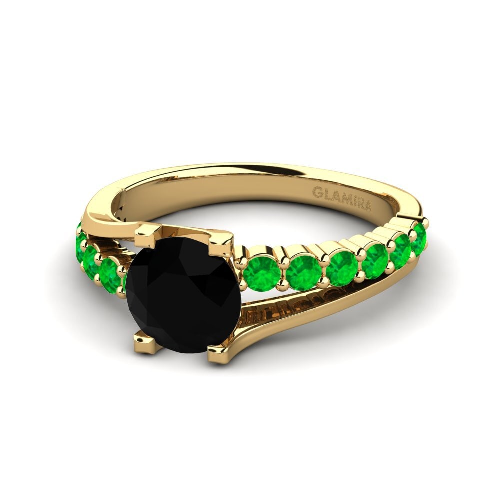 Diamante Negro Anillo de compromiso Maryellen