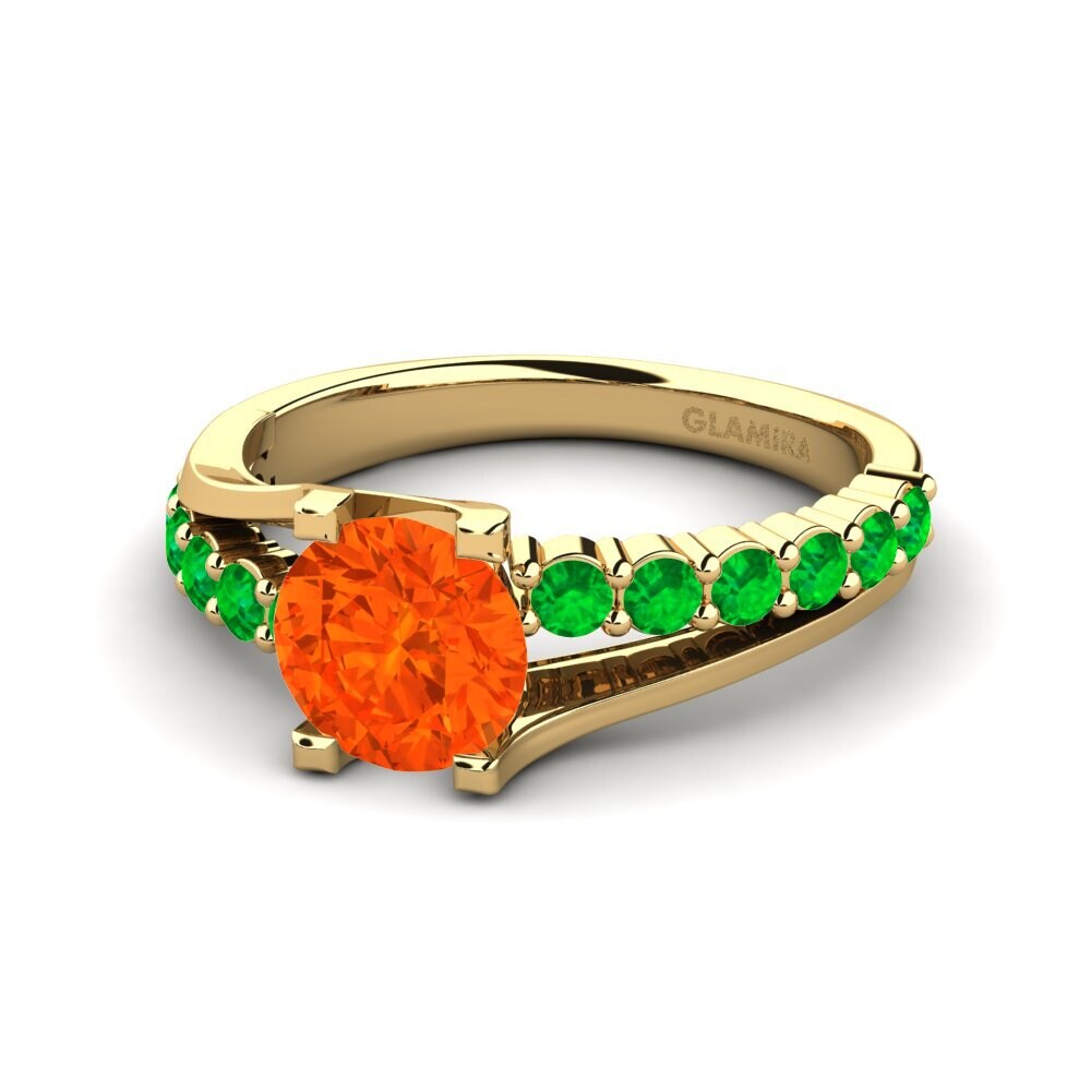 Fire-Opal Engagement Ring Maryellen
