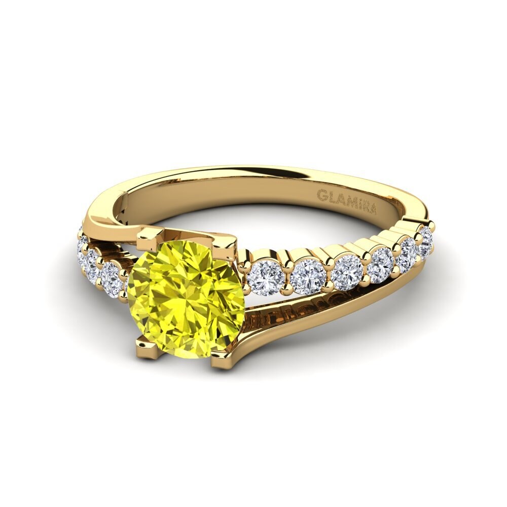 Yellow Diamond Engagement Ring Maryellen