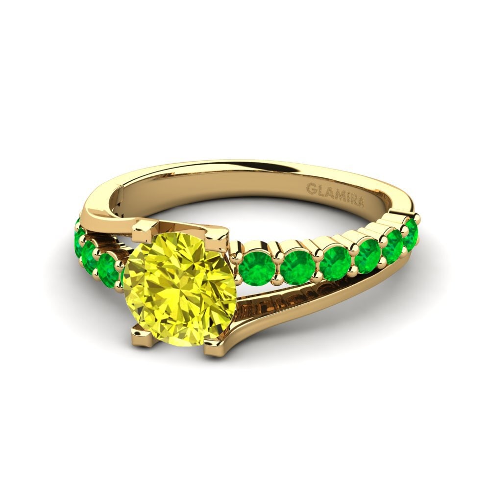 Yellow Diamond Engagement Ring Maryellen