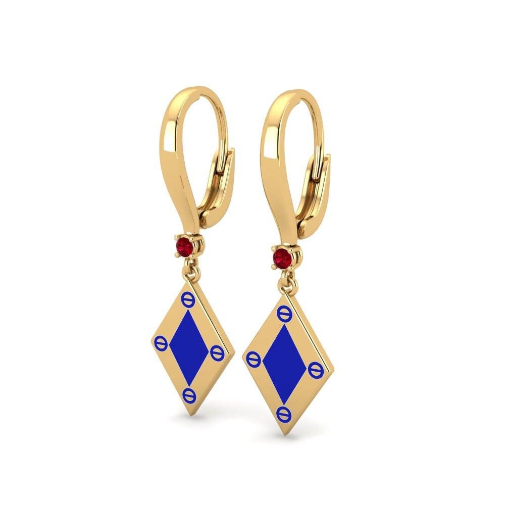 Zircone Rosso Orecchino da donna Maryrosepte