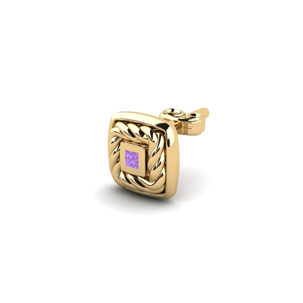 Princesse Améthyste Boucle d'oreille homme Mashid