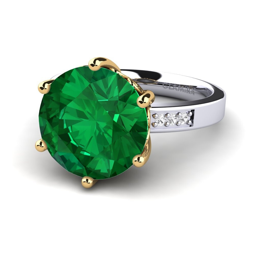 18ct White / Yellow Gold Ring Massima