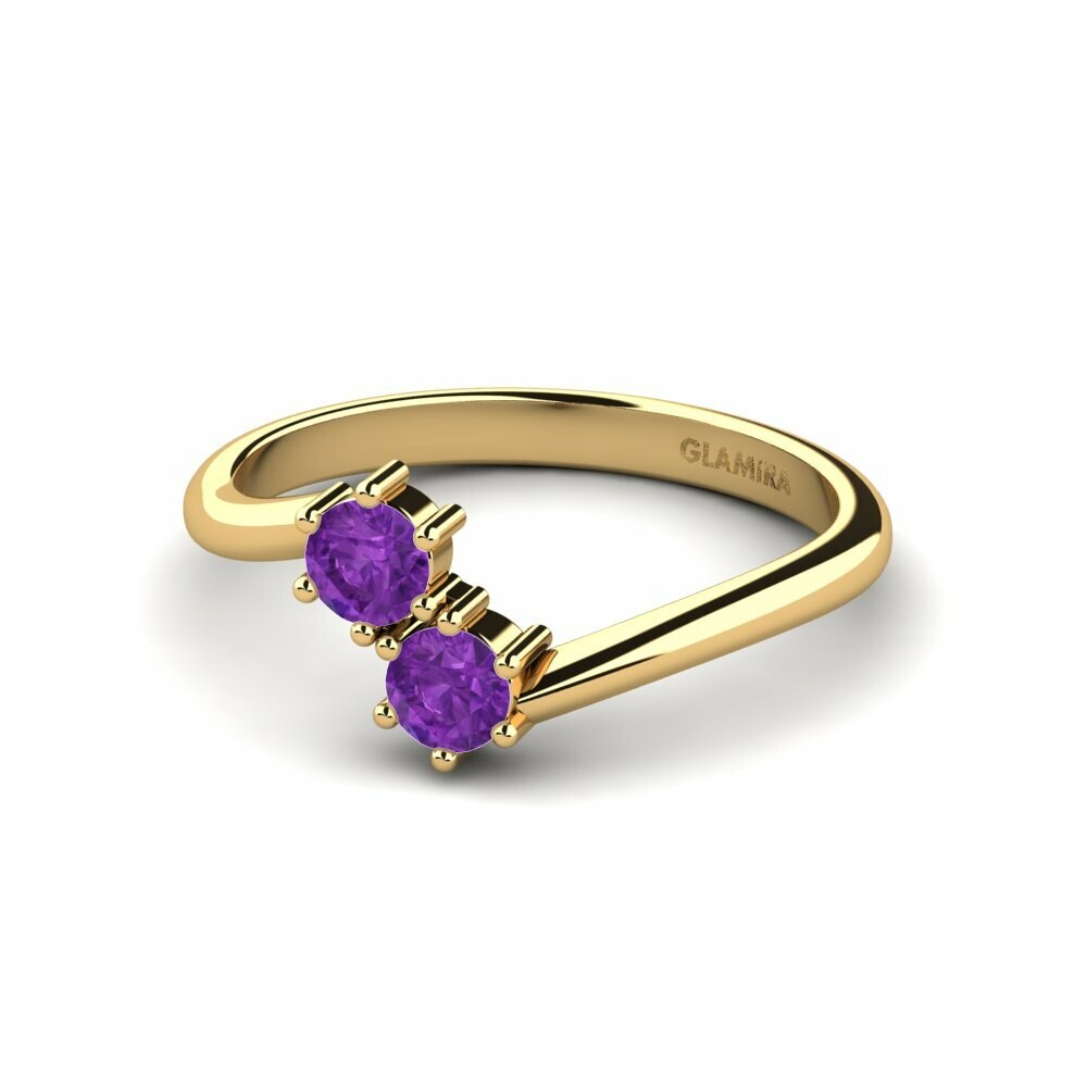 Améthyste Bague de fiançailles Mastiquer