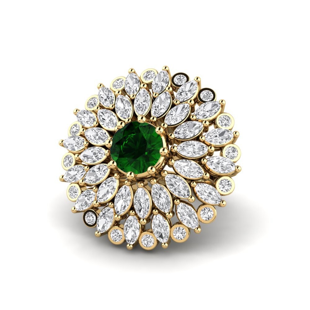14k Oro Amarillo Anillo Masumi