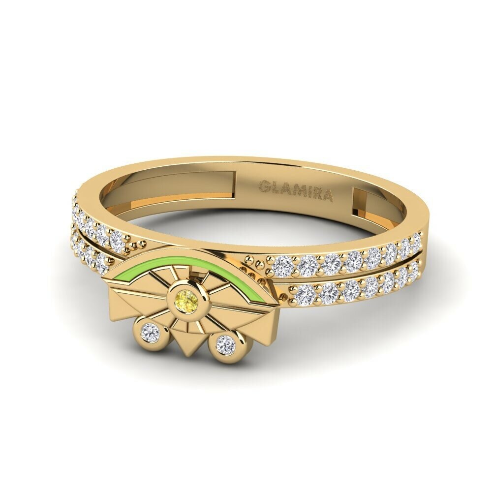 Saphir Jaune Bague Matagofie