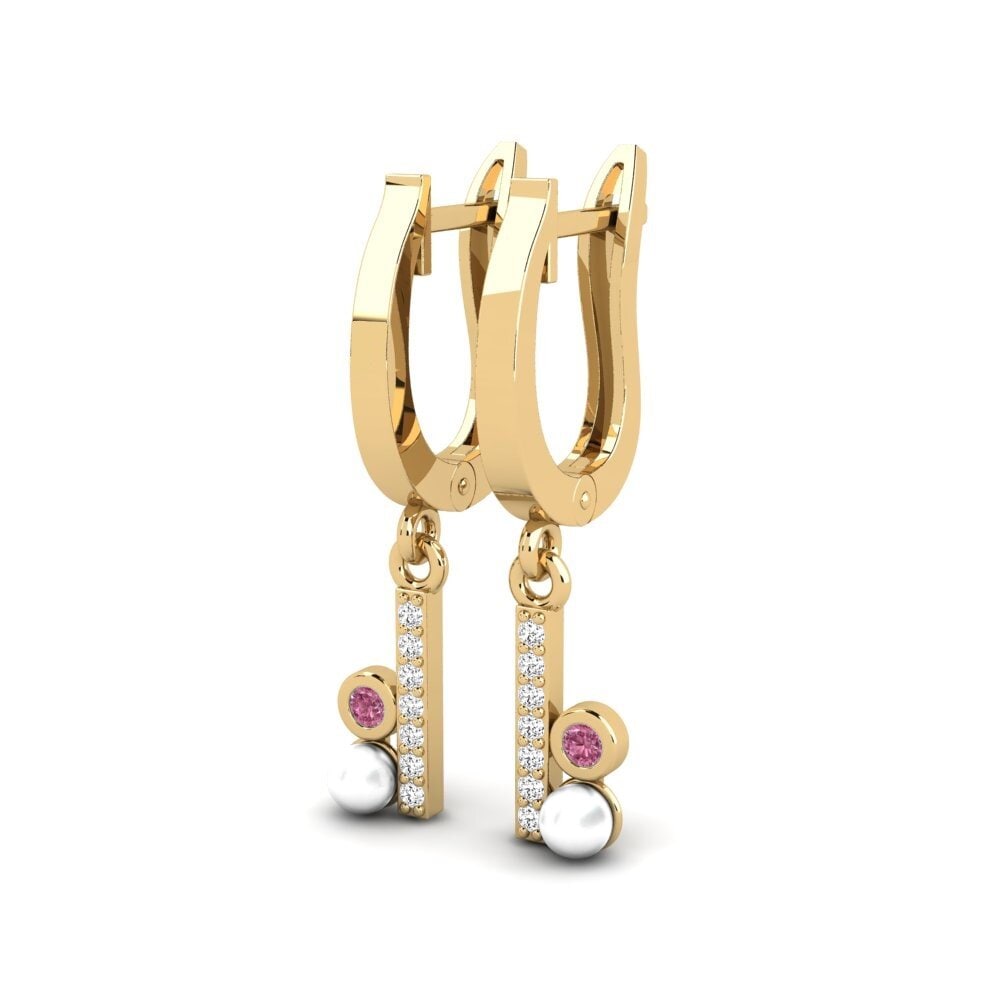 Đá Rhodolite Bông tai nữ Matamis