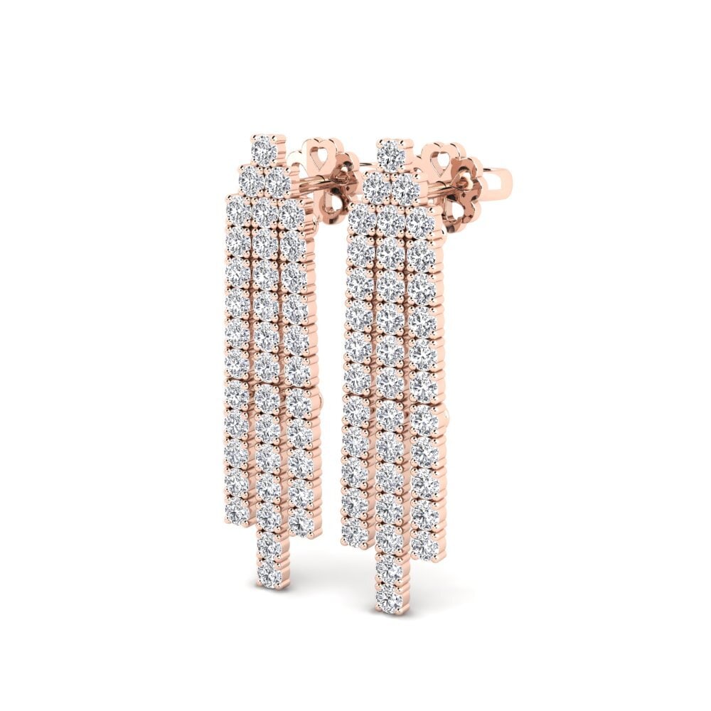 18ct Rose Gold Lab Grown Diamond SYLVIE Earring Matchless