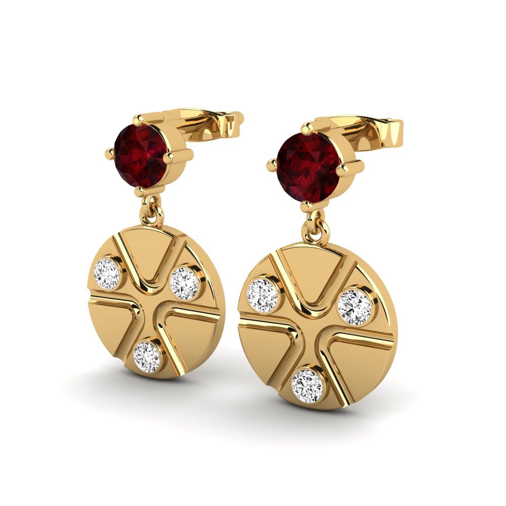 Garnet Women's Earring Mateu