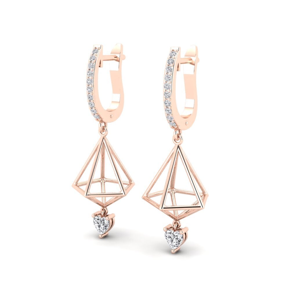 Diamant De Synthèse Boucle d'oreille femme Mathieson