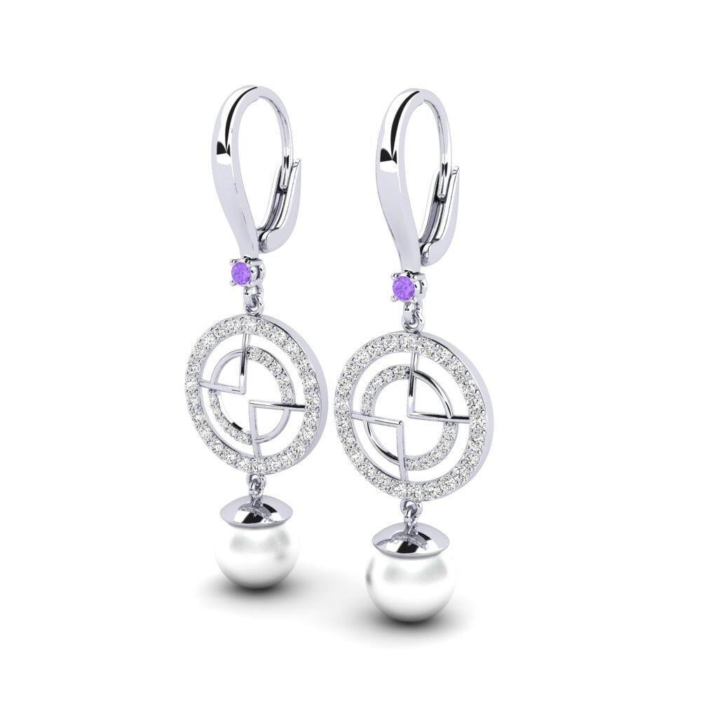 Amethyst Women's Earring Matrijon