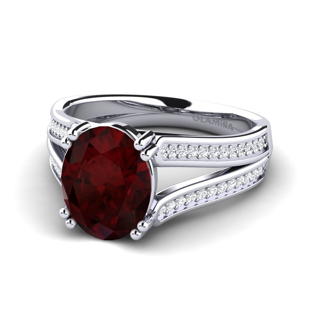 Garnet Engagement Ring Matteya