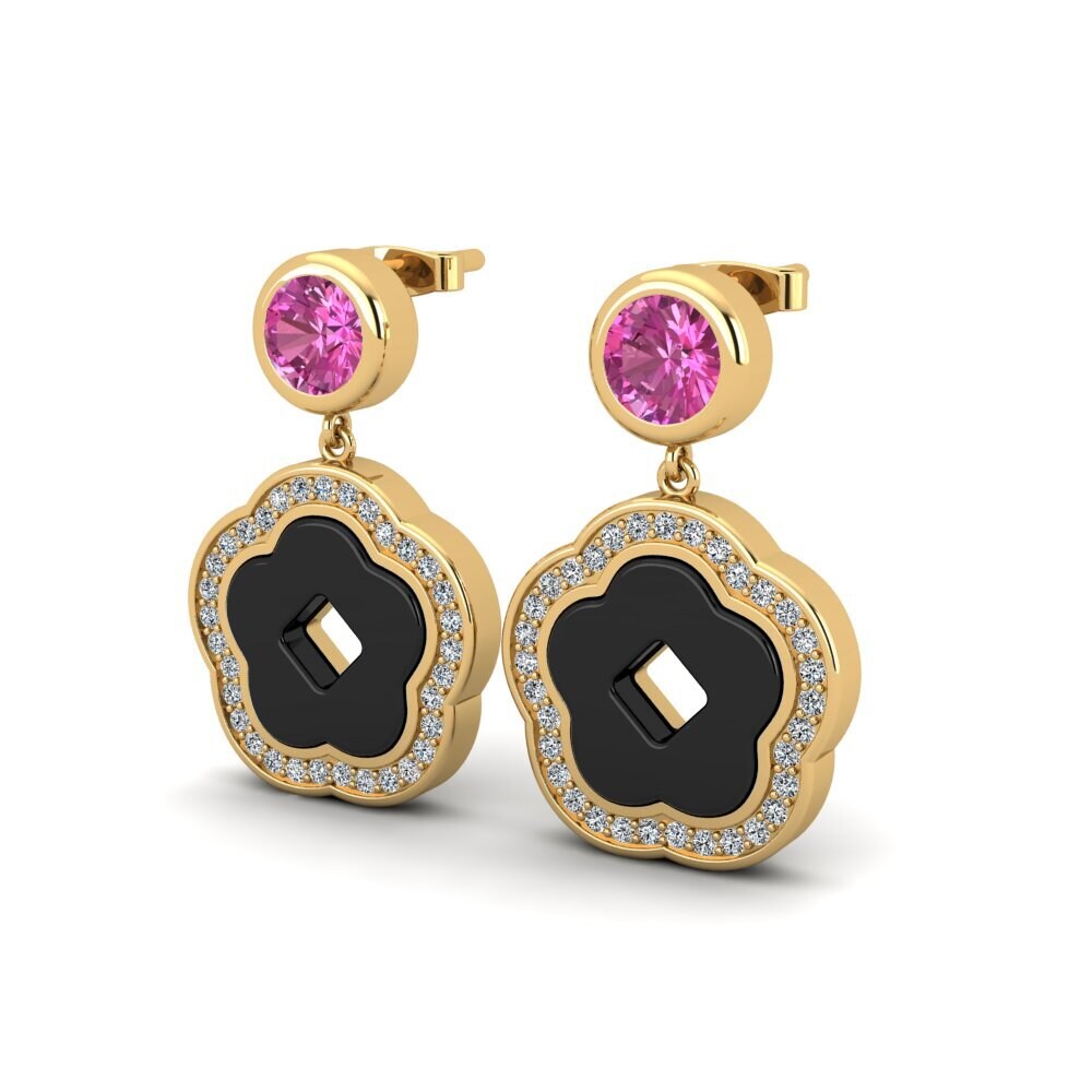 Pink Topaz Women's Earring Mattos