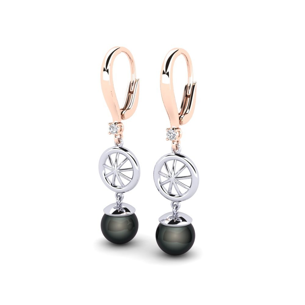 9ct Rose & White Gold Lab Grown Diamond Women's Earring Maturiyej