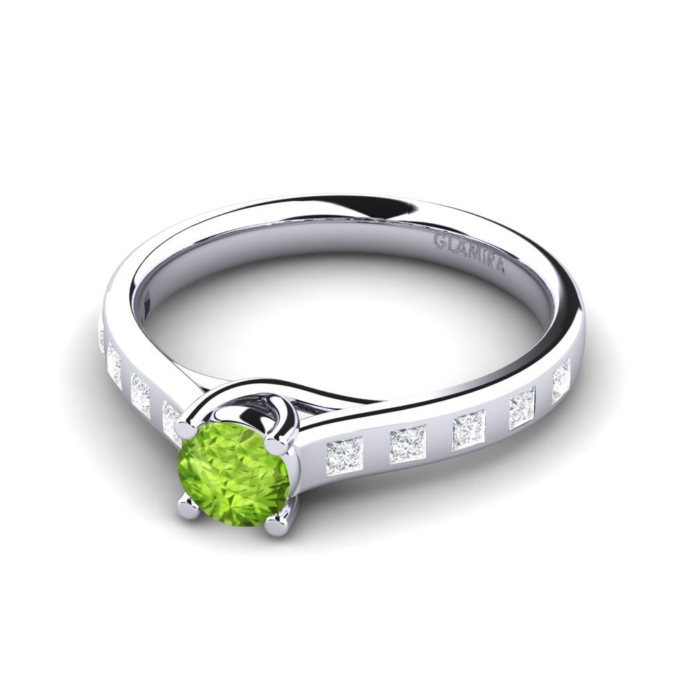 Peridot Engagement Ring Mauricette