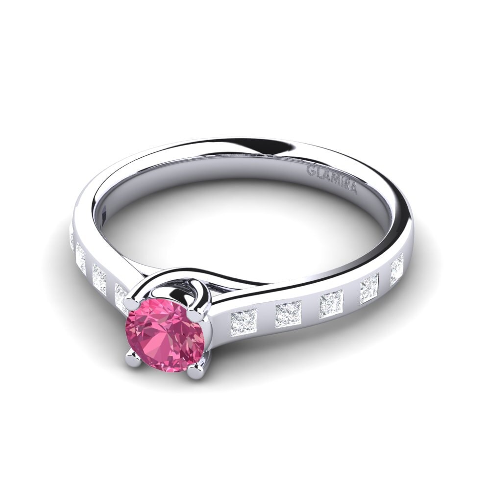 Pink Tourmaline Engagement Ring Mauricette