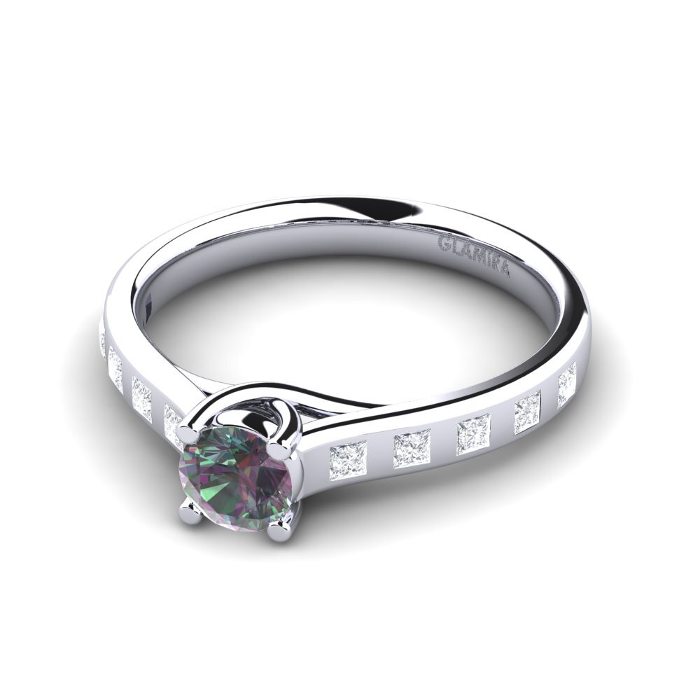 Mystic Topaz Engagement Ring Mauricette