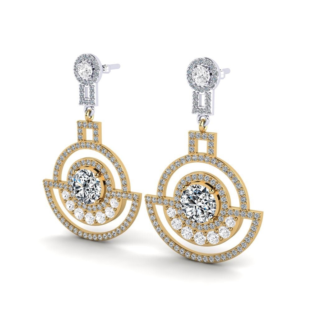 14ct Yellow / White Gold Women's Earring Maurine