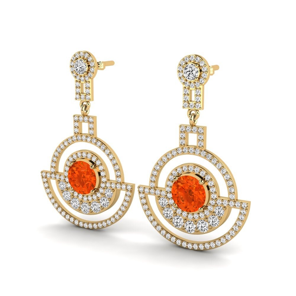 Fire-Opal Women's Earring Maurine