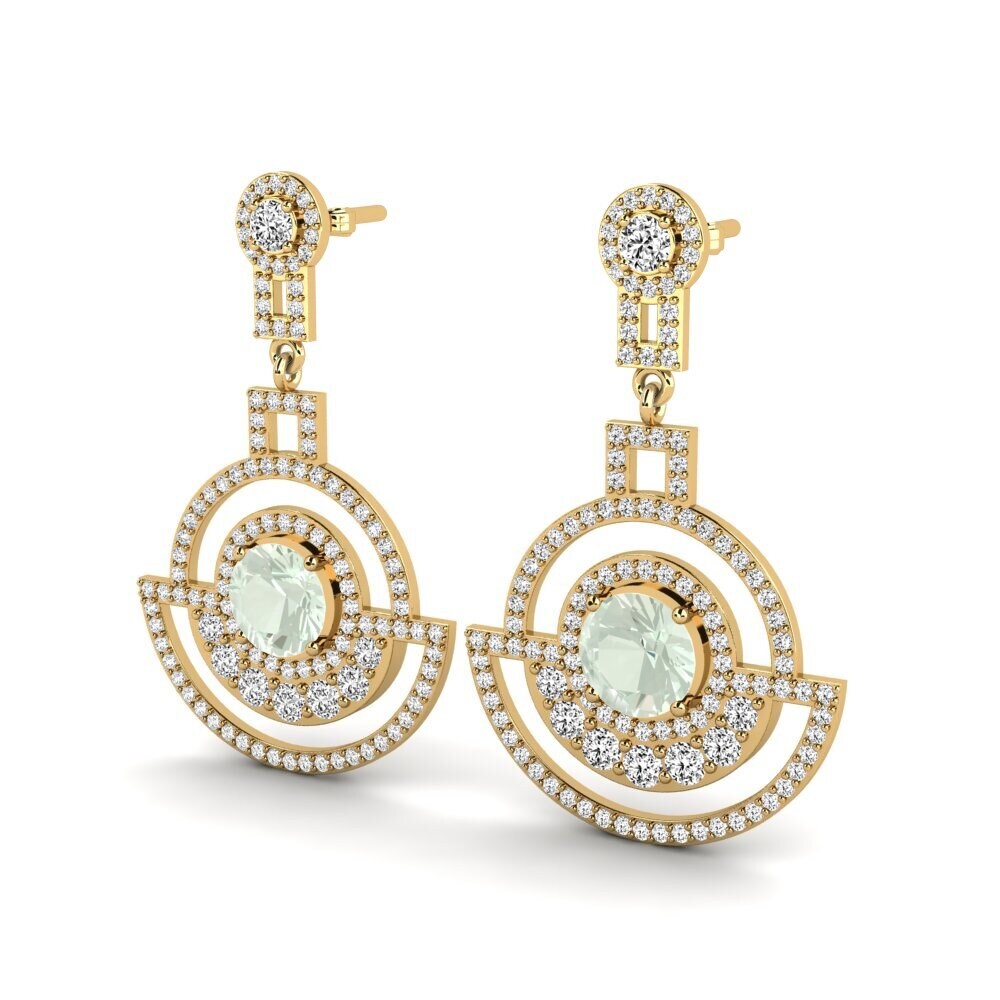 Green Amethyst Women's Earring Maurine
