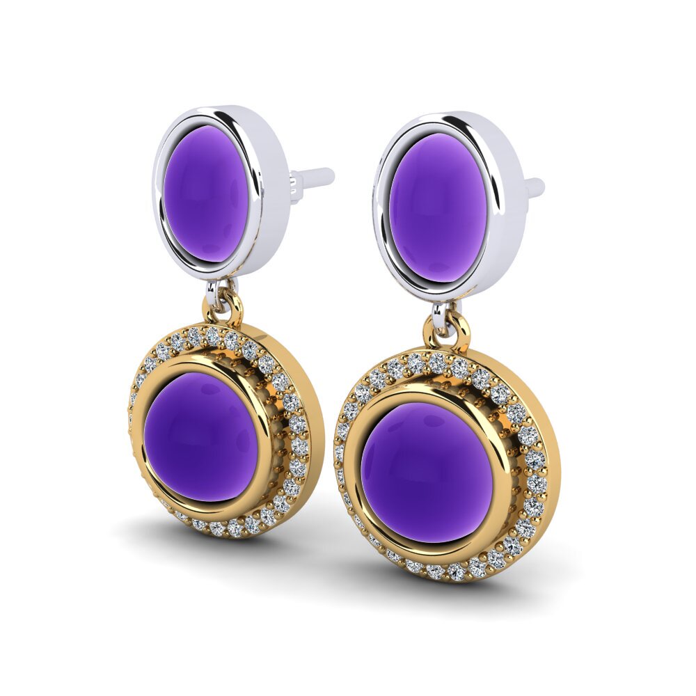 14ct Yellow & White Gold Women's Earring Maurita