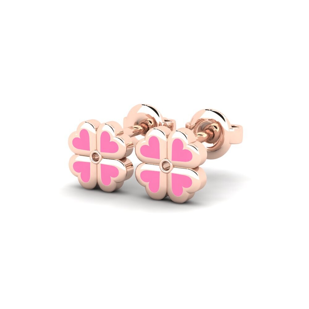 18ct Rose Gold Kid's Earring Mava