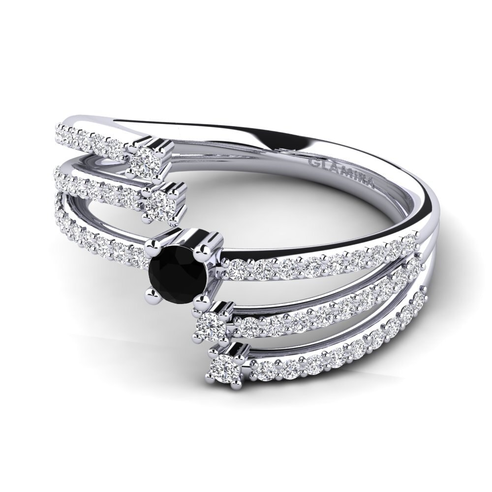 Black Diamond Engagement Ring Mavra