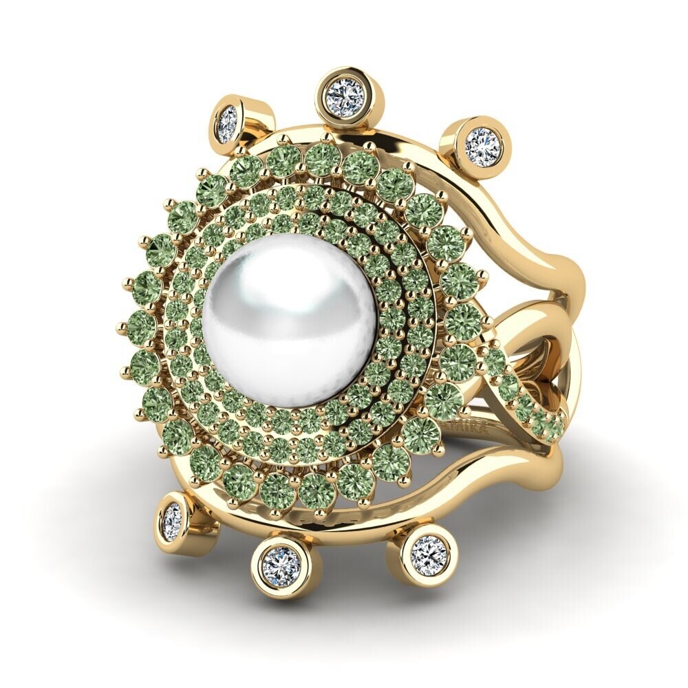 Green Diamond Ring Mawk SET