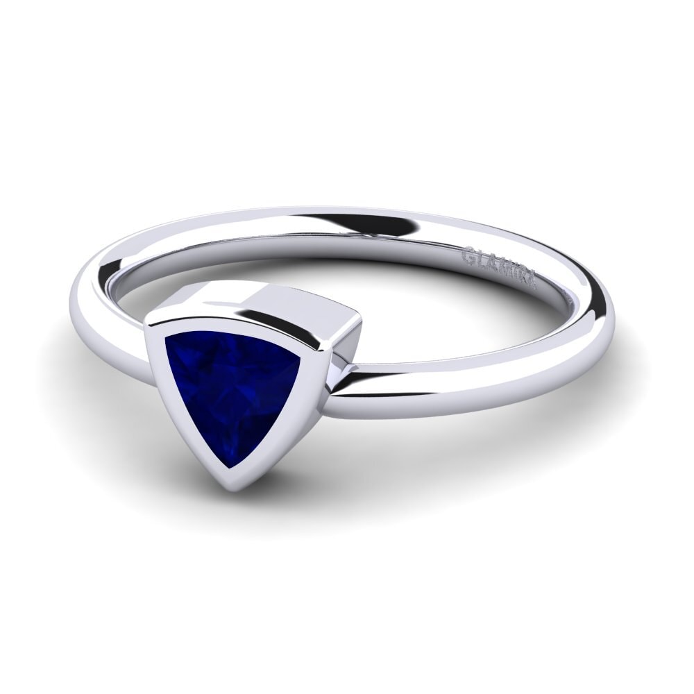 Trillion Sapphire Engagement Ring Maxson
