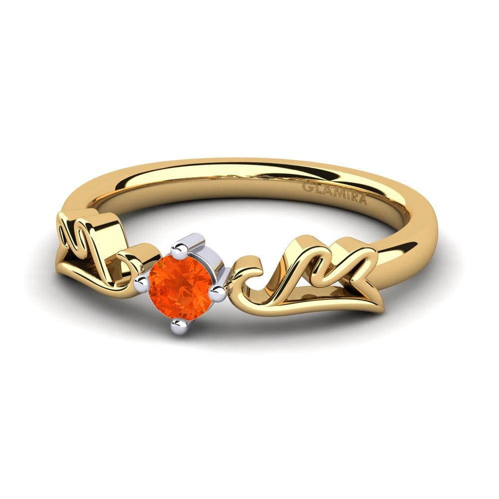 Feueropal Verlobungsring Maya 0.16 crt
