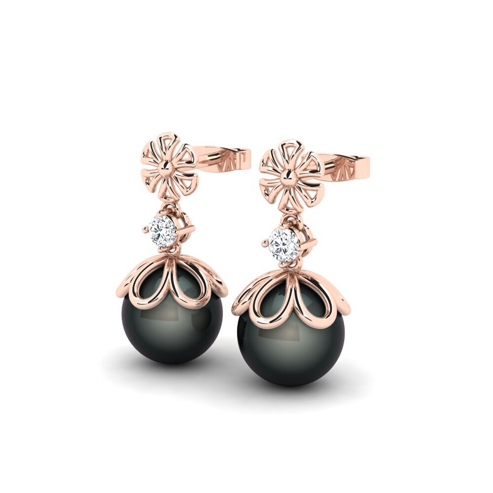 18k Rose Gold Women's Earring Mearlisaj