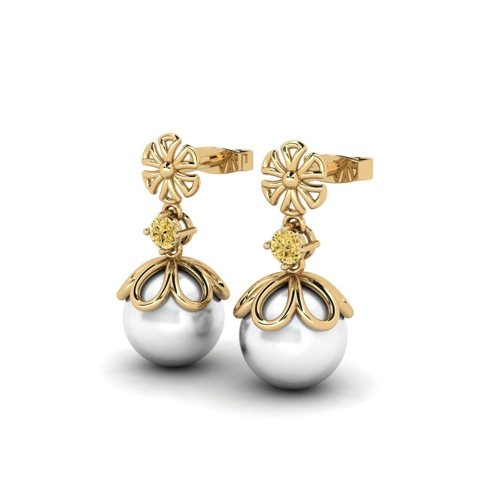 Yellow Diamond Women's Earring Mearlisaj