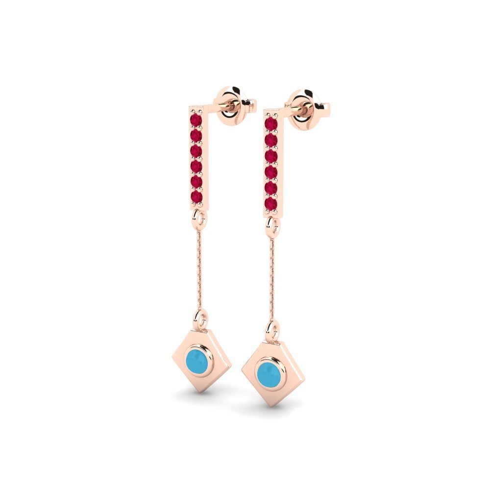 14k Rose Gold Women's Earring Medeleven
