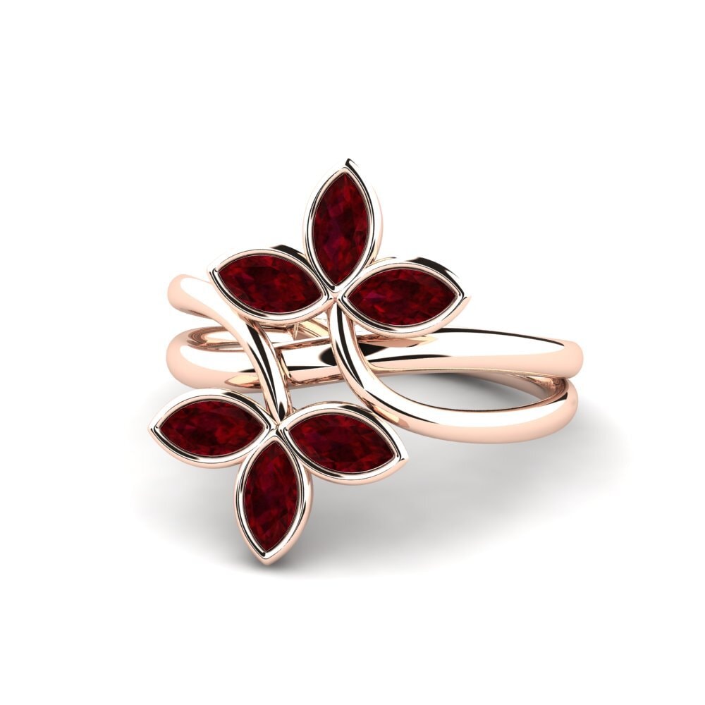 14k Oro Rosa Anillo Meeks