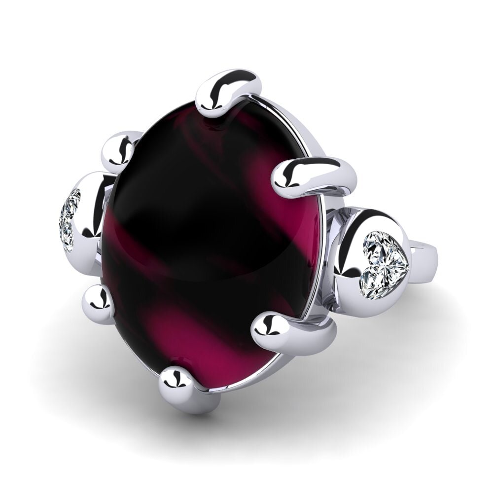 Cabochon Granada Rodolita Anel Meglena