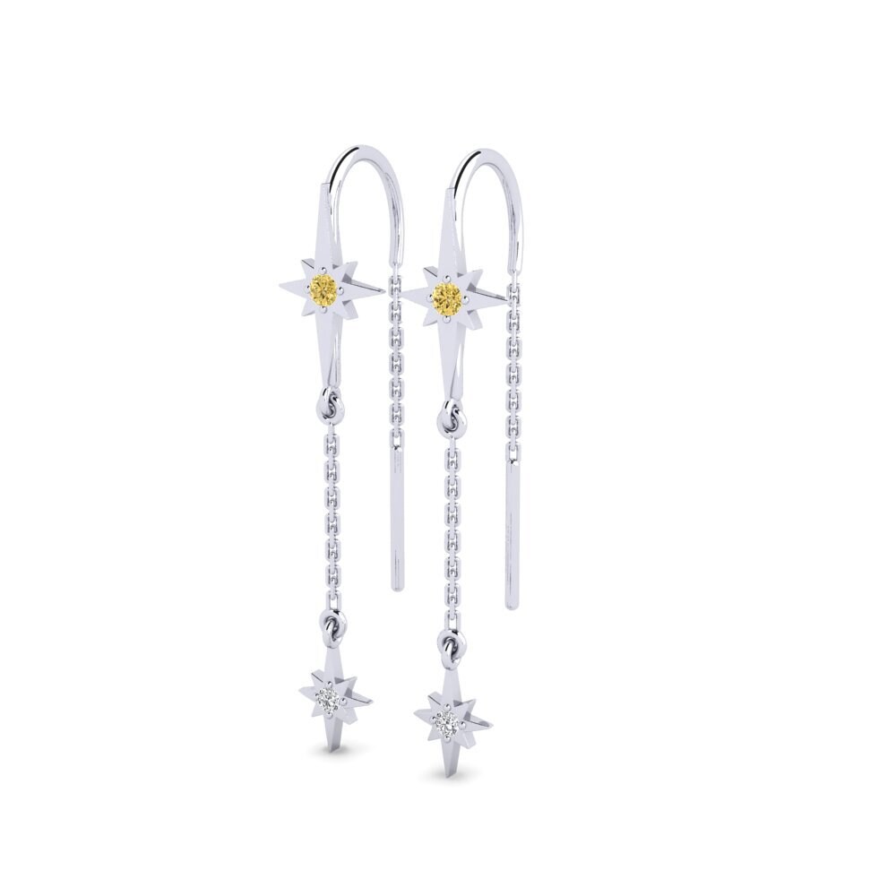 Yellow Diamond Women's Earring Megrez