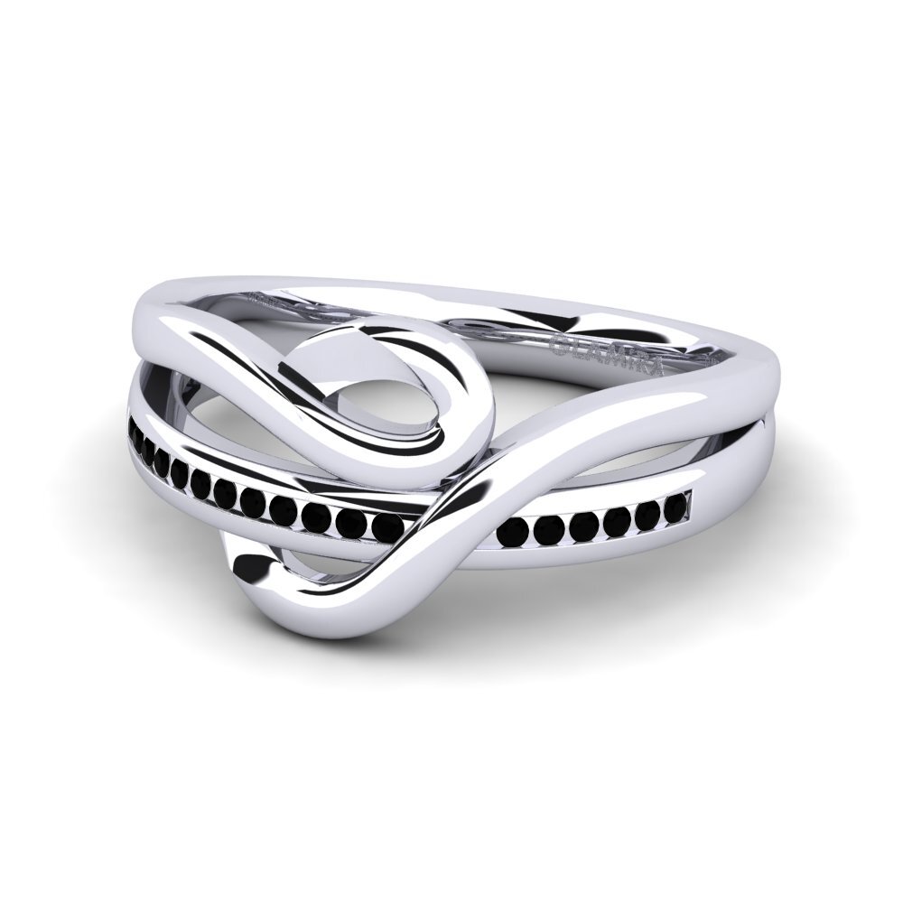 Diamante Negro Anel Melaine